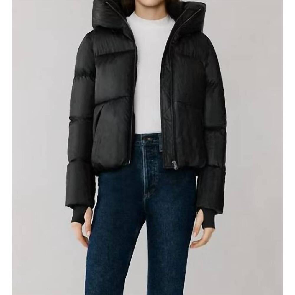 NEW SOIA&KYO iroh puffer jacket in black